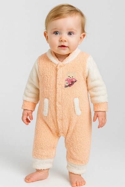 Chicsy Baby ثوب فضفاض للأطفال بدون غطاء رأس من Winter Sweet Welsoft مطرز بقلب...