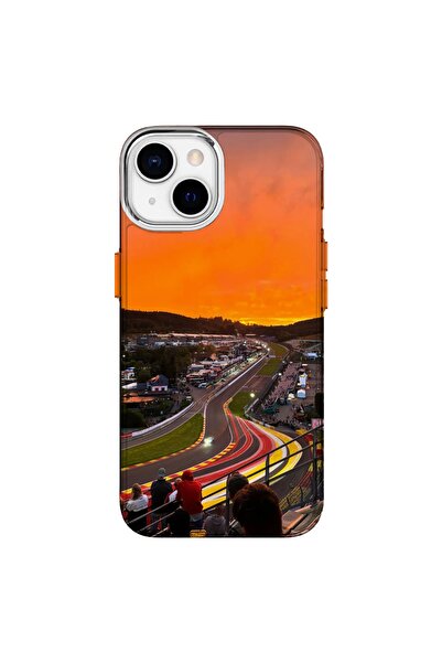 Turkuaz حافظة سيليكون فاخرة متوافقة مع آيفون 14 بتصميم بلجيكي