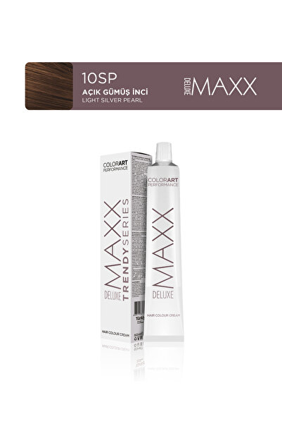MAXX DELUXE Trendy Series Tüp Saç Boyası 60 ml 10Sp Açık Gümüş İnci