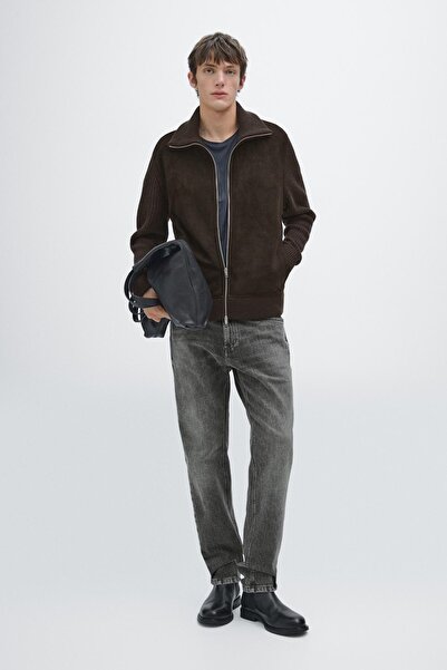 Massimo Dutti Kontrast dik yaka ceket