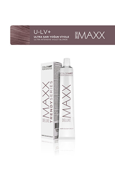 MAXX DELUXE Trendy Series Tüp Saç Boyası 60 ml UL-V+ Ultra Sarı Yoğun Viyole