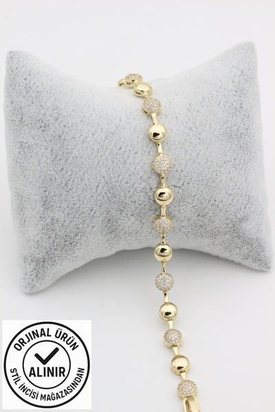 XUPING JEWELRY STİL İNCİSİ/XUPING JEWELRY YUVARLAK TOP ZİRKON TAŞLI BİLEKLİK