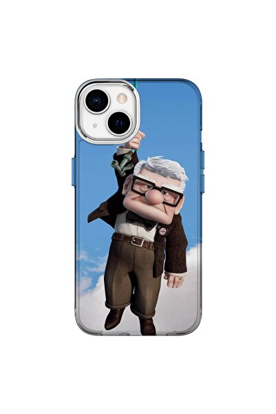 Turkuaz iPhone 15 Compatible Carl Fredricksen Designed Luxury Silicone Case