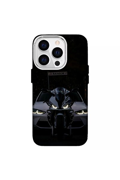 Turkuaz حافظة سيليكون فاخرة متوافقة مع آيفون 14 برو بتصميم بي إم دبليو