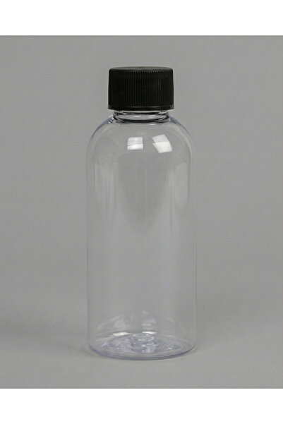 makrobay 100 ml - Kolonya - Likit-siyah - Düz Kapaklı -20 Adet Pet Plastik Şişe