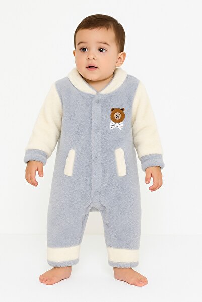 Chicsy Baby Winter Sweet Teddy Bear Pocketed Welsoft Zippered Winter Baby Jum...