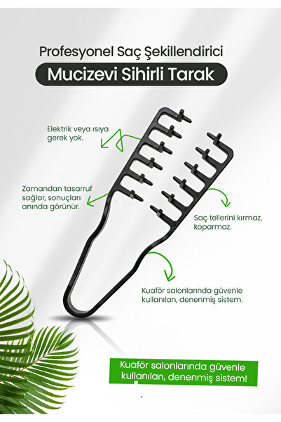 Lotravia Profesyonel Saç Şekillendirici Mucizevi Sihirli Tarak