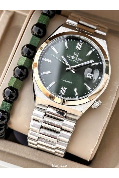 Reward Automatic (BATTERY-LESS) Calendar Active, Silver Color, Full Steel Men...