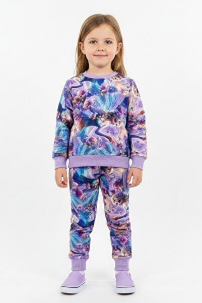 NEWKİDS Печатен 2-слоен памучен комплект за момичета