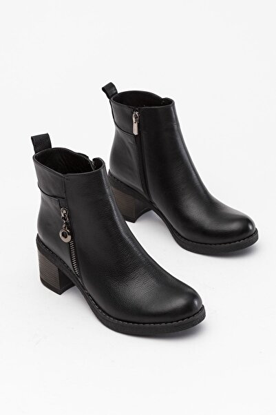 OBEN AYAKKABI حذاء نسائي أسود من الجلد الطبيعي بنسبة 100%