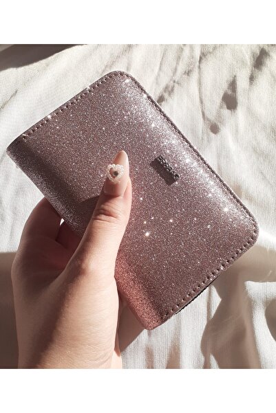 byliora Pembe Simli Kartlık/Cüzdan