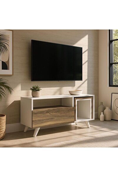 Dekorister Novella K2 Tv Ünitesi Beyaz-Ceviz