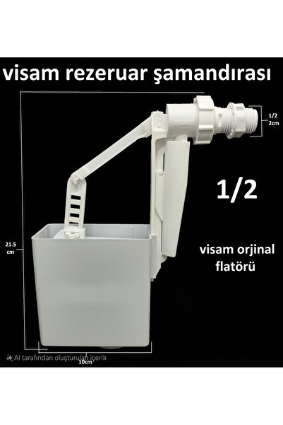Visam jet flator 1/2 Gömme Rezervuar slim 80 uyumlu
