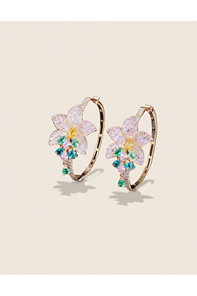 la nuit jewellery Fiorituna Zircon Earrings