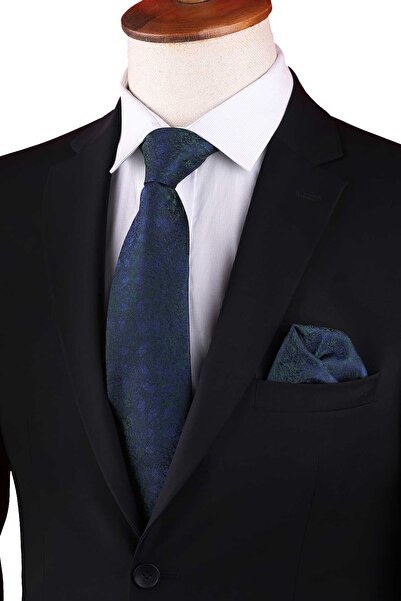 Kravatkolik ربطة عنق كلاسيكية بنمط زهرة خضراء KK13135