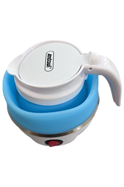 Andowl Fierbător electric pliabil din silicon, 600 ml, compact pentru acasă și călătorii, 400–600 W