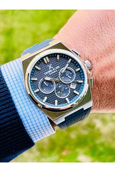 Daniel Klein Exclusive Multifonksiyon Erkek Kol Saati Silikon Kayış 3 Atm Su ...