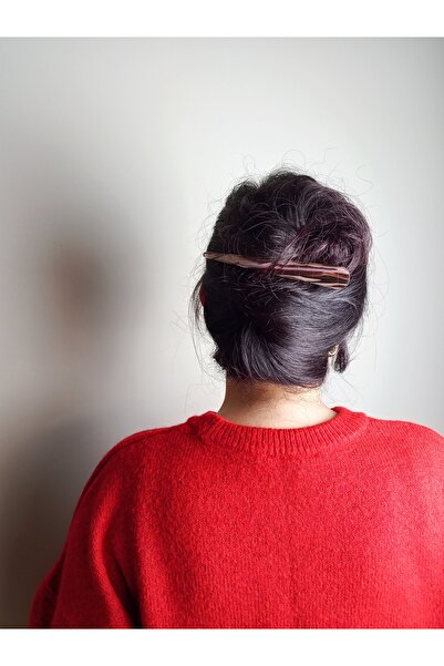 JUST WOMAN Kadın Kuaför Tokası Kıskaç Retro Topuz Tokası 2 Adet