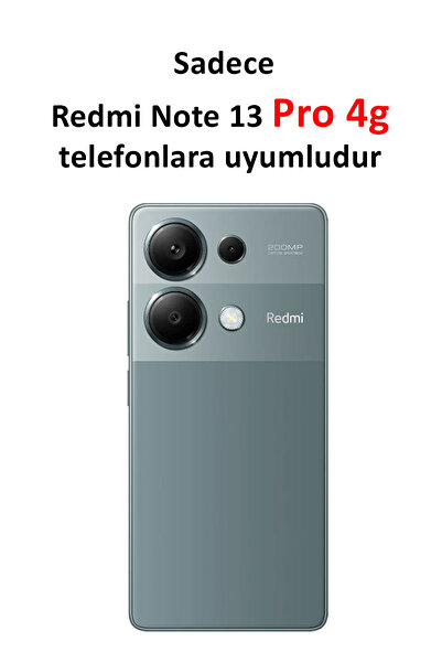 CEPSTOK Xaiomi Redmi Note 13 Pro 4G Kılıf Şeffaf Kamera Korumalı Yumuşak Silikon