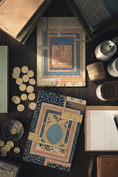 Bazen Defter Çerçeve İkili Defter Seti