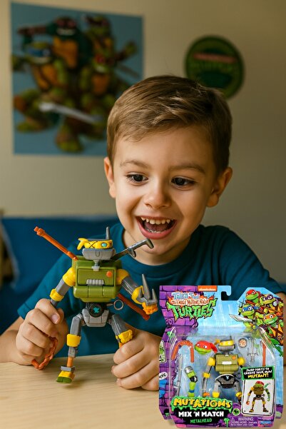 TOYFEST مجموعة شخصيات أكشن سلاحف النينجا ميتايشنز ميكس آند ماتش 12 سم