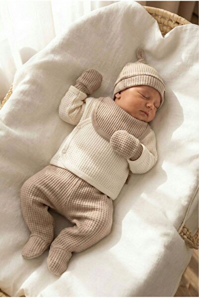 yukobaby bebeğiniz için en doğalı طقم إصدار المستشفى لحديثي الولادة مكون من 5...