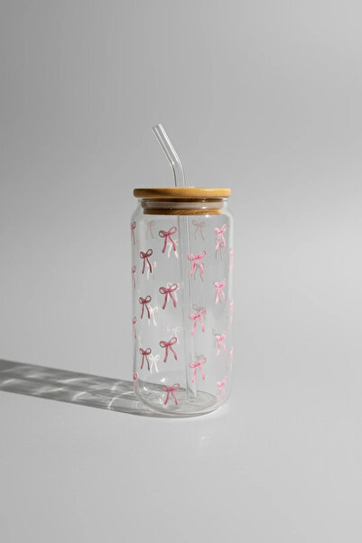 Minnaco Pipetli Bardak Su Geçirmez Fiyonk Baskılı Hediyelik Kahve Bardağı Su ...