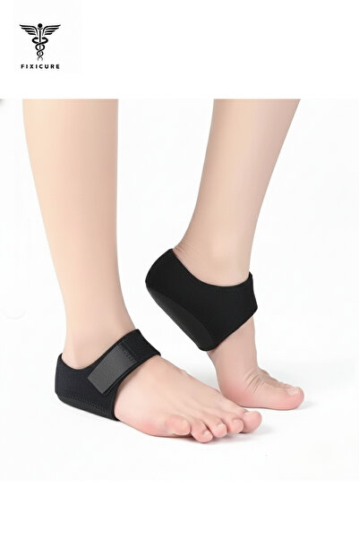 FixiCure Topuk Çorabı - Topuk Gömleği Kumaşlı Diken Çorabı Topuk Ağrısı Taban...