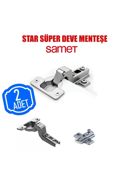 SAMET Star SÜPER-TAM Deveboynu Dolap Kapak Tas Menteşe