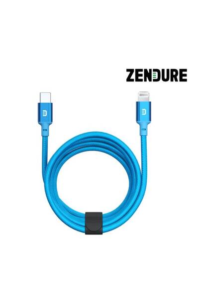 Zendure زندور كيبل 1 متر تايب سي-لايتنق -ازرق