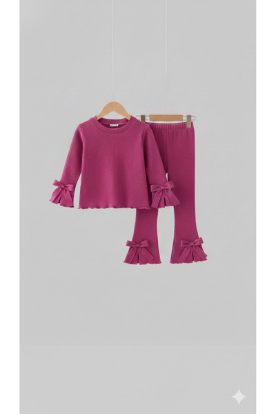 HÜMAKİDSWEAR طقم ملابس للفتيات من قماش ريبانا