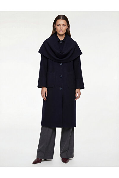 Koton Atkılı Kaban Kaşe Uzun Cepli Düğmeli Uzun Kollu