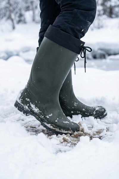GEZER Cizme de iarnă pentru bărbați, impermeabile, cu blană în interior