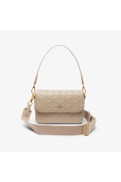Lacoste Maheki Embossed Leather Shoulder Bag - NF4712MH-Q47