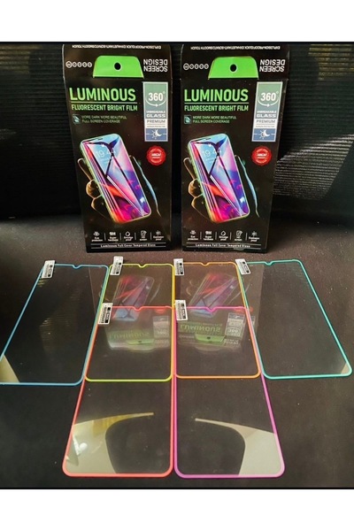 TSG CONNECT واقي شاشة فلورسنت لجهاز iPhone 15 Pro (عبوة كومبو من 3 قطع)