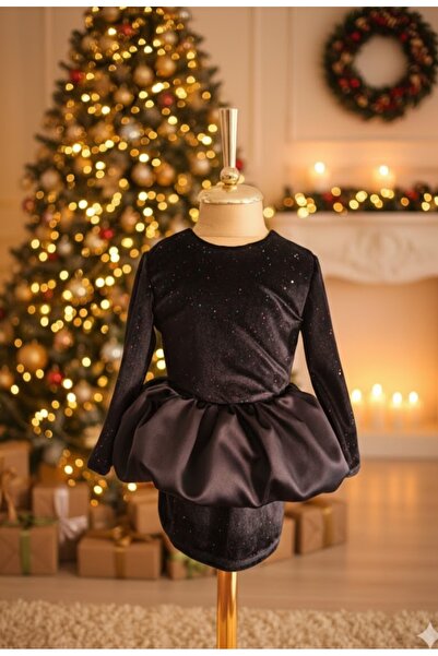 MODA طقم بناتي مكون من قطعتين مع بلوزة مخملية