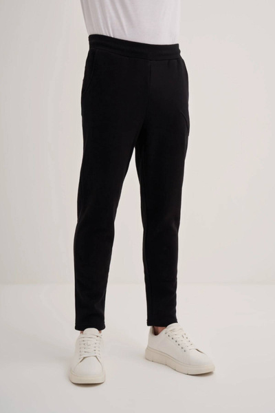 Cazador بنطلون رياضي من مزيج القطن بثلاث خيوط وقصة عادية