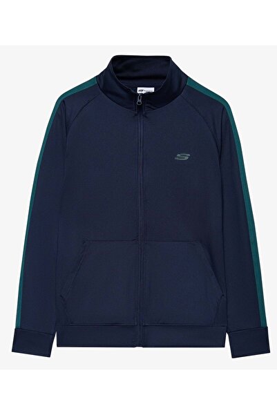 SKECHERS M Micro Essential Suit S212165-001 Men's Casual Tracksuit Set Dark Blue