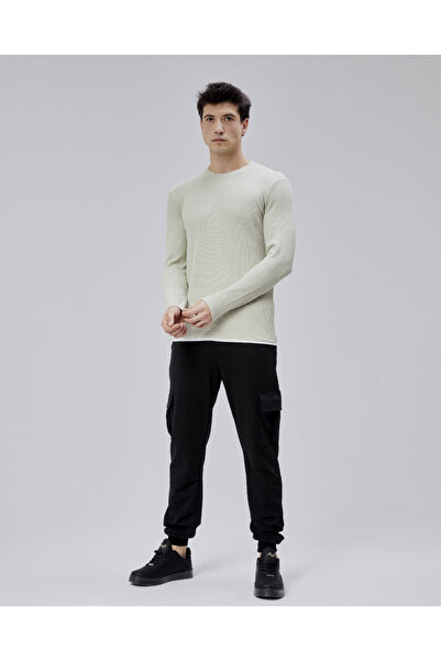 trender Suprem Piece Waffle Stone Men's Sweatshirt 5073-1