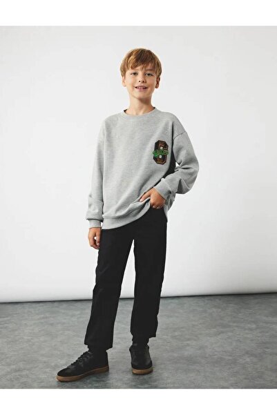 Koton Pantaloni din denim Jogger din bumbac cu șireturi în talie