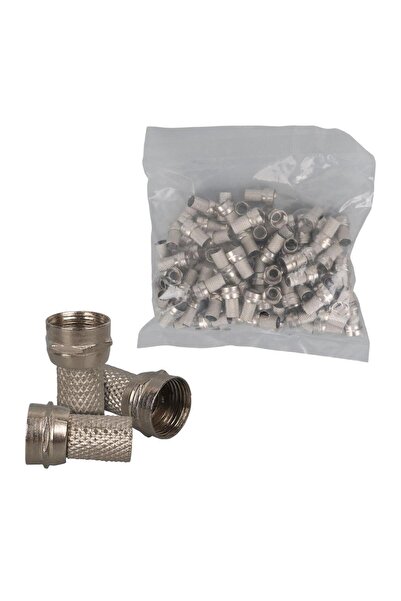 Powermaster F Konnektör RG6-U4 18MM Geniş (100 Adet)-UJ-2005