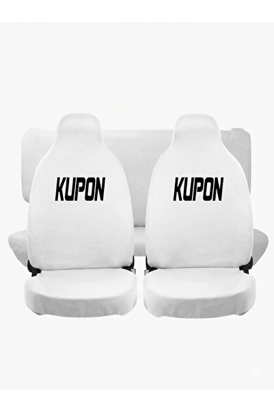 VEMAKS BEYAZ KUPON SERVİS KILIFI OTO KOLTUK KILIFI