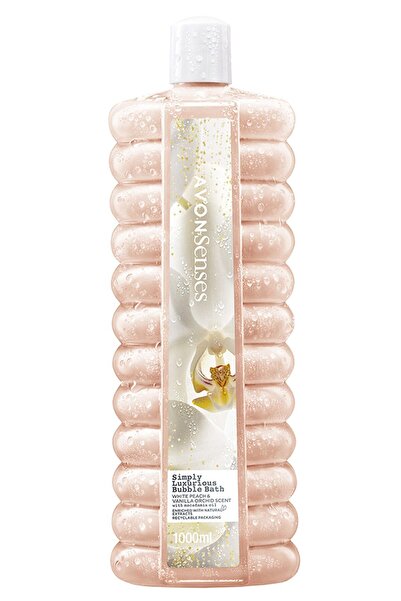 AVON Simply Luxurious Beyaz Şeftali Ve Vanilya Orkide Kokulu Banyo Köpüğü 1 Lt.