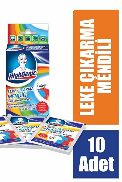 Highgenic Leke Çıkarıcı Mendil 10 Lu Kutu