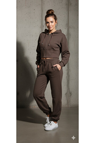 MEGA YUMUŞACIK ALT ÜST SELANİK FERMUARLI CROP TAKIM