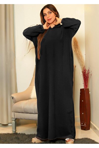 Genrics جلابية قطيفة مقاس فري سايز يلبس من 55 الي 110 كيلو