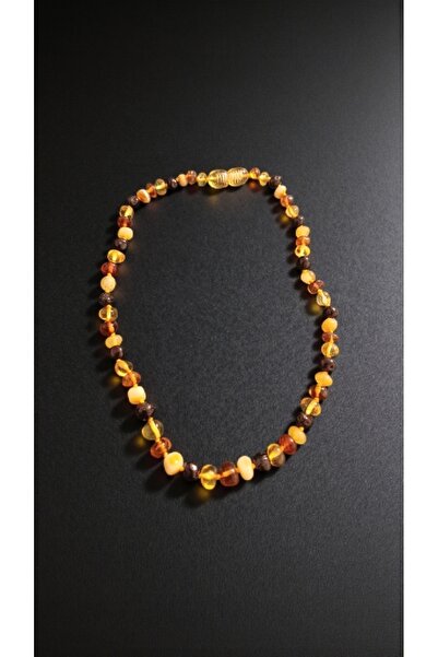 arzela Natural Stone Baby Amber Necklace