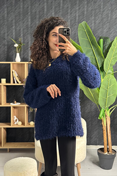 PUANT ATELIER Puant Kadın Oversize Yumoş Sakal Triko Kazak