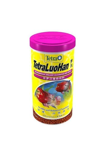 Tetra LuoHan Flower Horn Yemi 1000 ml 330 gr Kafa Yapan Balık Yemi Skt :03/20...