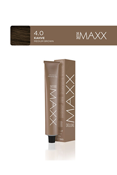 MAXX DELUXE Tüp Saç Boyası 60 ml 4.0 Kahve